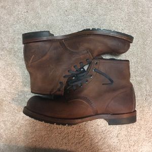 Lightly worn red wing X j crew boot
