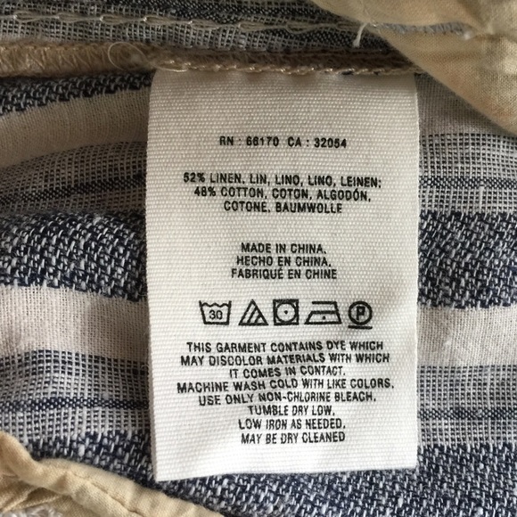 NWT ANTHROPOLOGIE Pilcro Striped Linen Trousers - Picture 7 of 8