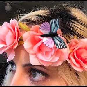 Flower Crown with butterflies