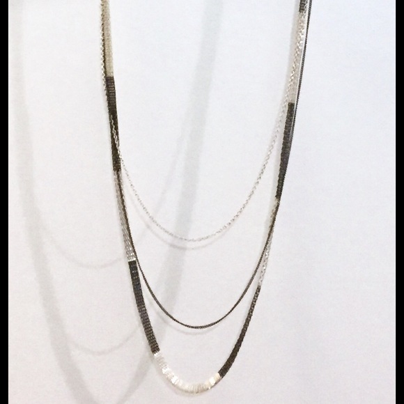 Black & Silver Chain Necklace - Picture 3 of 8