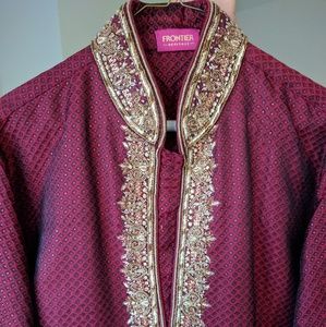 Men's red kurta
