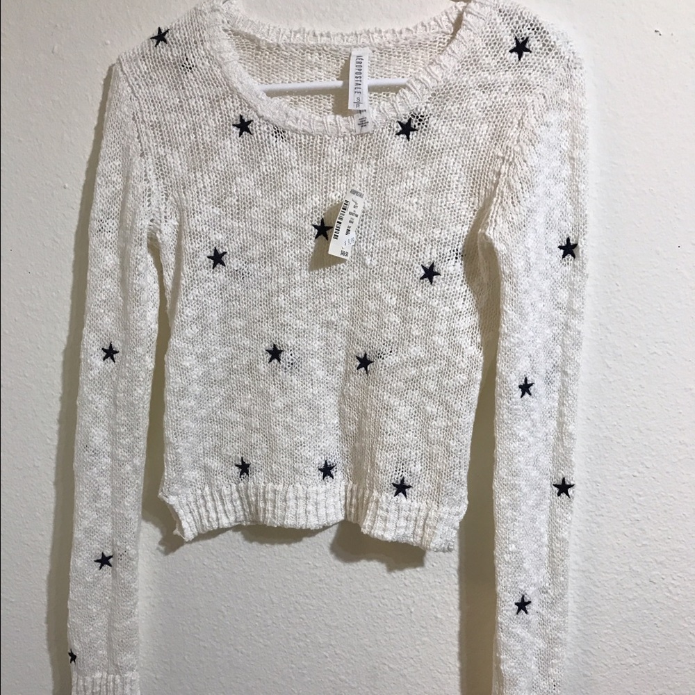 Aeropostale white stars crop top - Picture 2 of 3