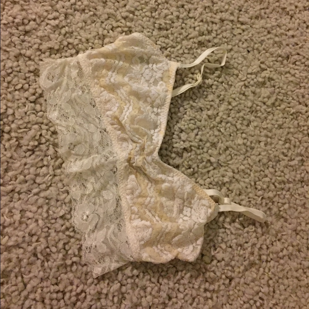 NEVER WORN super cute sparkle and fade bralette