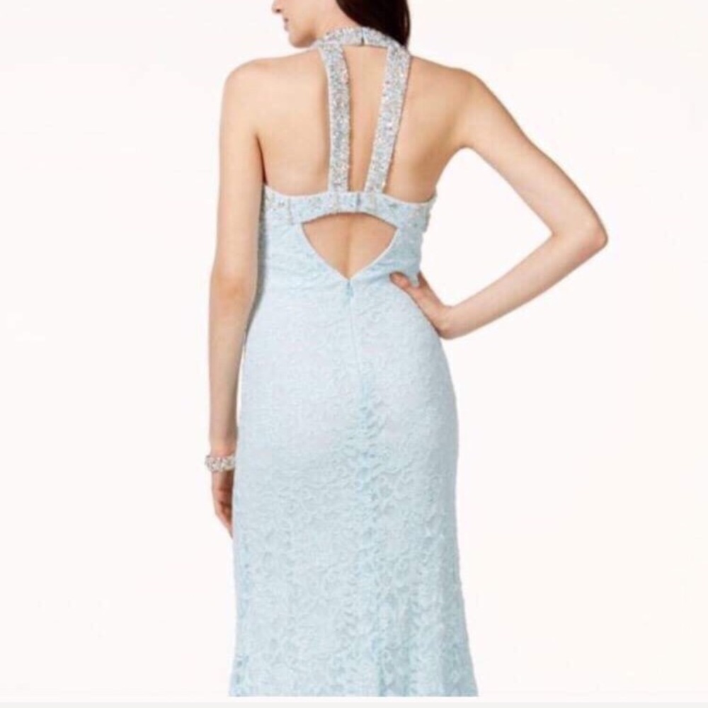 Last chance ❌Light blue halter prom/ball dress