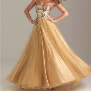 Gold Prom Dress