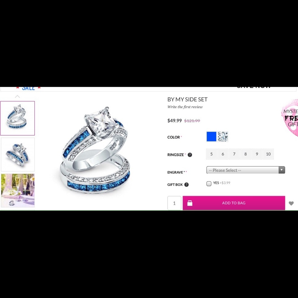 ❗️FINAL SALE❗️NWOT 925 SS white topaz RINGS