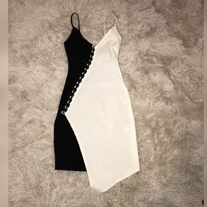 FASHION NOVA black and white dress