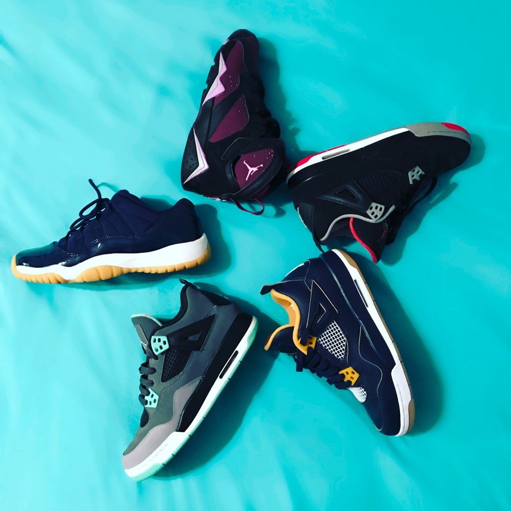 Jordan's 4s 11s and 6s