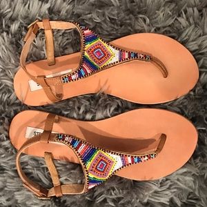 Steve Madden beaded sandals