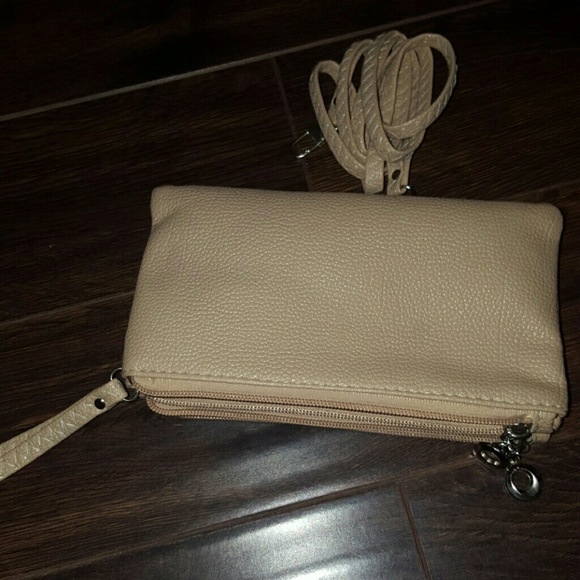 Nude Studded Wristlet Crossbody - Picture 3 of 6