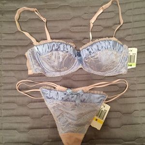 Jezebel satin & lace lingere 34B & M | NWT