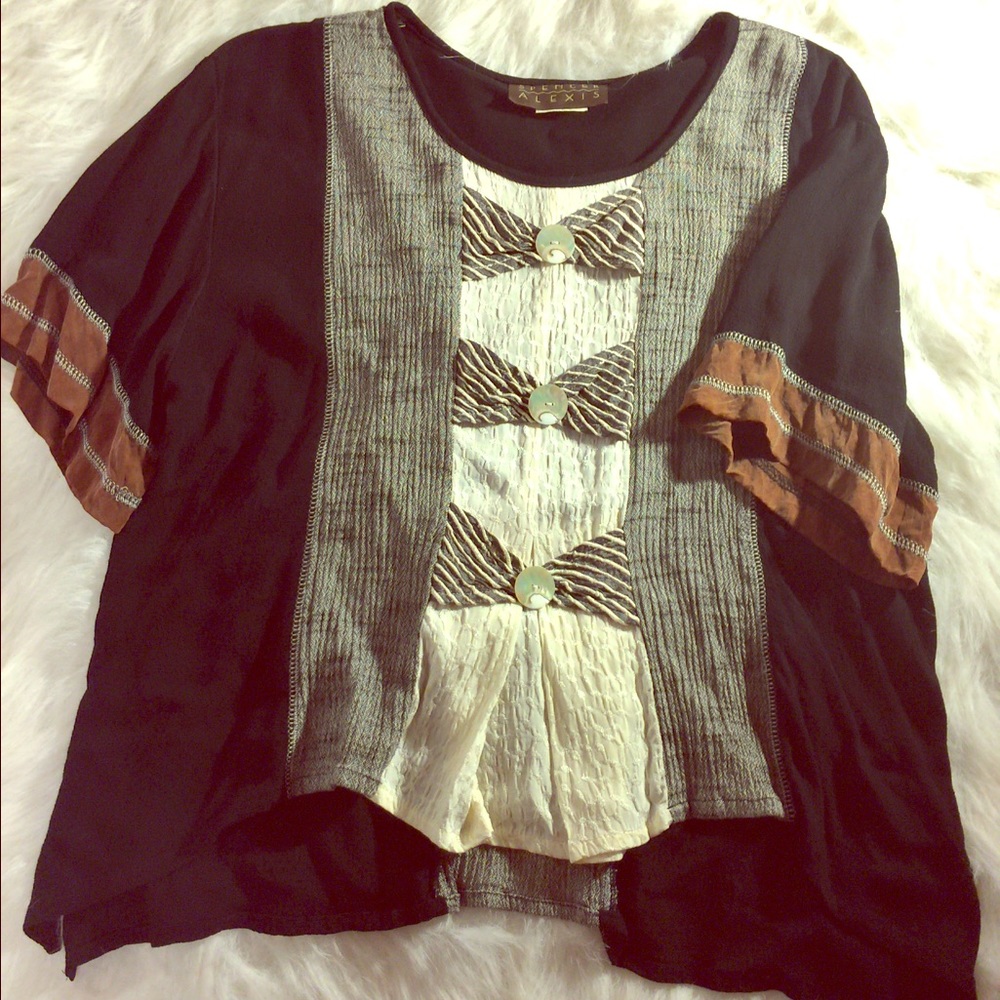 Spencer Alexis kimono style blouse size 6