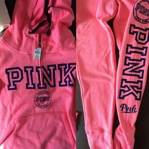 Pink jogging outfit