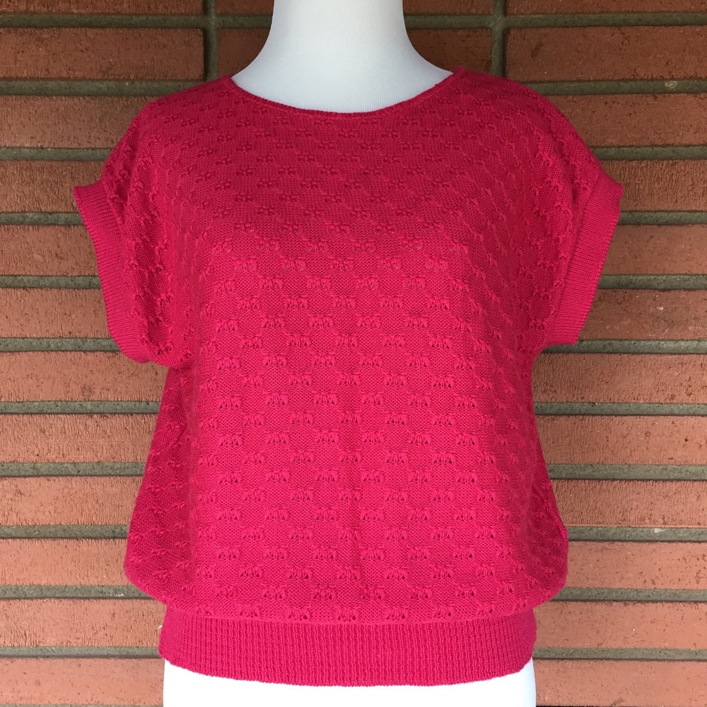 Vintage Pink Knit Top (Made in 🇺🇸)