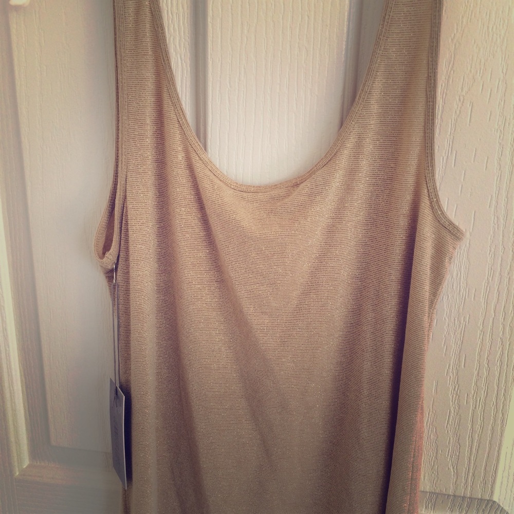 Brand New JLo fashion tank in gold
