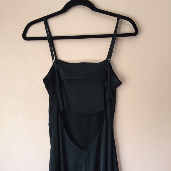 Reformation Black Satin Slip Midi Dress - Picture 4 of 4