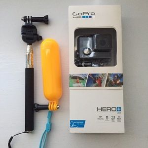 Go-Pro Hero LCD Plus selfie stick, floating handle