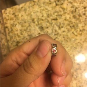 Pandora Space In My Heart Fancy Pink Charm