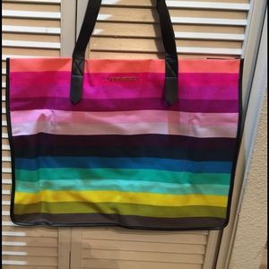 Rainbow tote duffle bag