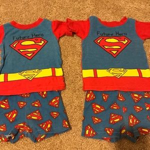 2 Pairs of Superman Pajamas