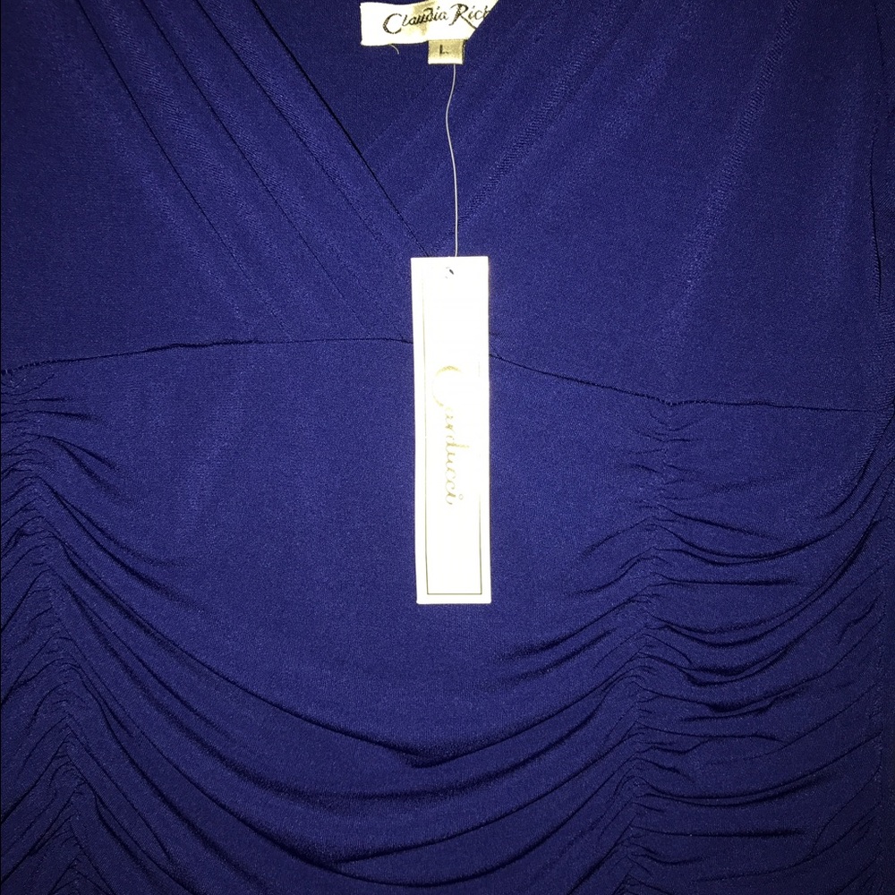 🖲SAPPHIRE DRESS, RUSCHING - Picture 2 of 4