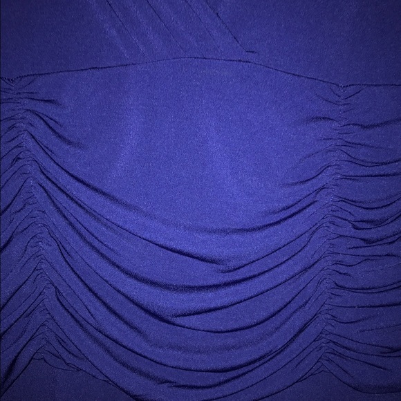 ♥️SOLD♥️ 🖲SAPPHIRE DRESS, RUSCHING - Picture 3 of 4