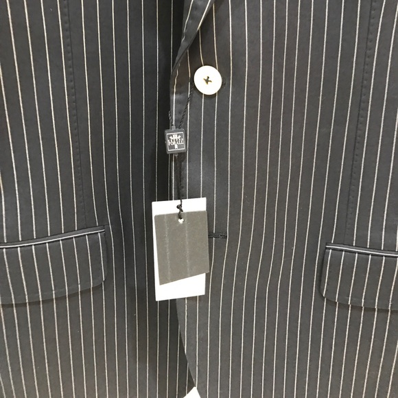 Paul Zileri Sports Jacket Navy with White Stipe - Picture 2 of 8