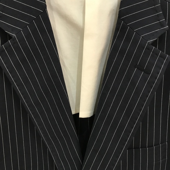 Paul Zileri Sports Jacket Navy with White Stipe - Picture 3 of 8