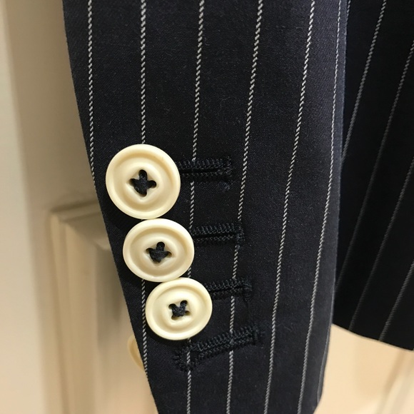 Paul Zileri Sports Jacket Navy with White Stipe - Picture 4 of 8