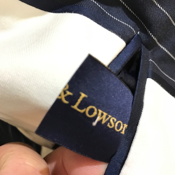 Paul Zileri Sports Jacket Navy with White Stipe - Picture 8 of 8