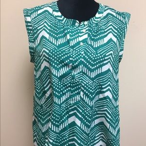 J.Crew Short-Sleeve Women's Popover Blouse, Sz. 10