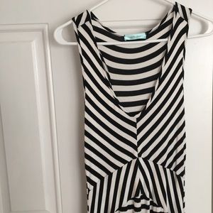 Striped Maternity Maxi Dress