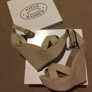 Steve Madden Platform Wedges Xenon Heels