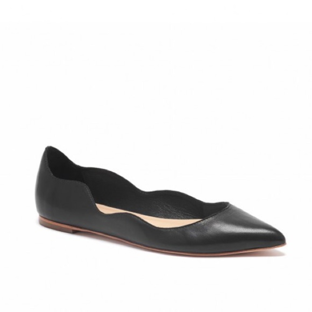 Loeffler Randall NWOT Milla scalloped ballet flats