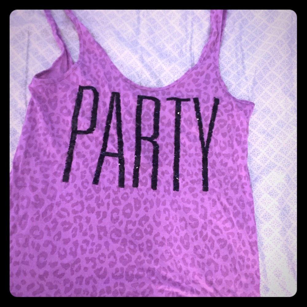 Victoria's Secret Pink lavender tank with low back