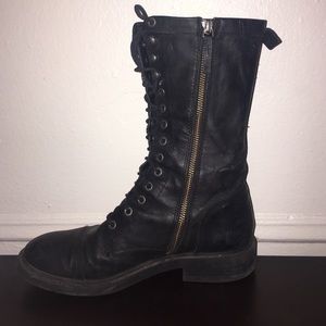 Nine West "Gunner" Style Lace-Up Booties