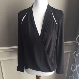 Euc Trouve Cutout Surplice Top