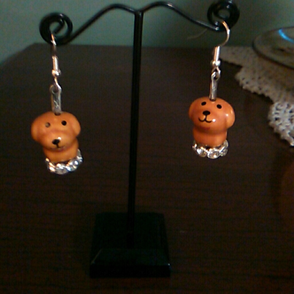 Dog earrings