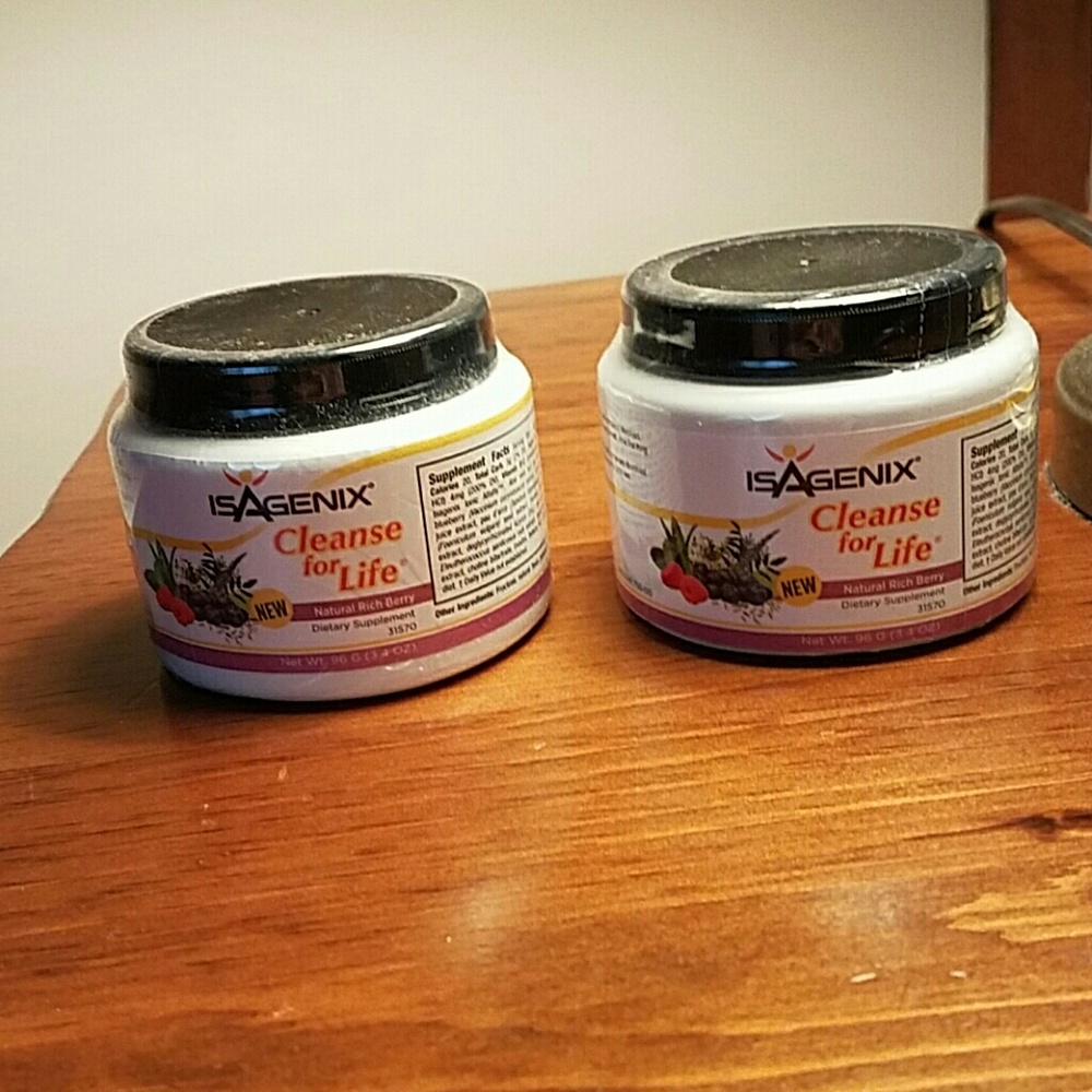 2 NEVER OPENED  Isagenix Cleanse for Life powder.