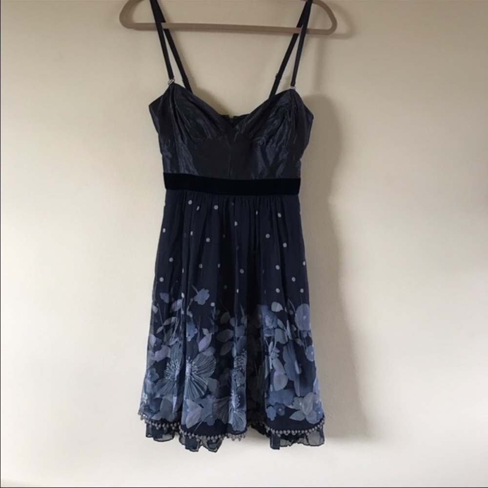 Rebecca Taylor Blue Silk Dress