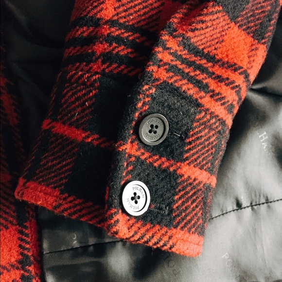 ❗SOLD❗LIKE NEW WOOL BLEND PLAID ZIP UP COAT - Picture 6 of 6