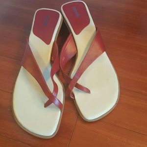Nicole by Nicole Miller red sandals. Size 10.