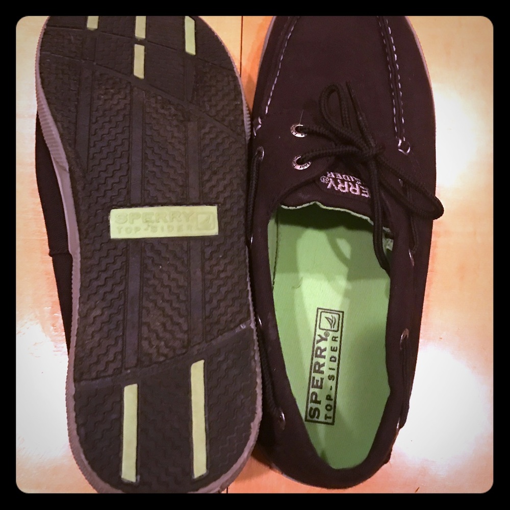 Men's Black Sperrys