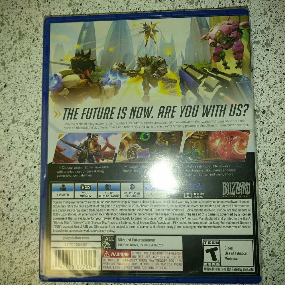 Brand new OVERWATCH game for ps4