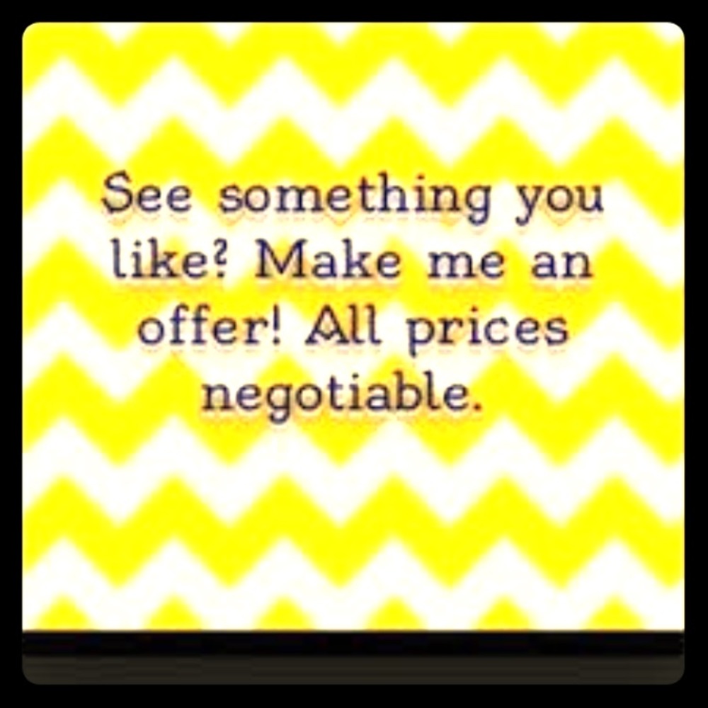 All prices are negotiable! 💛