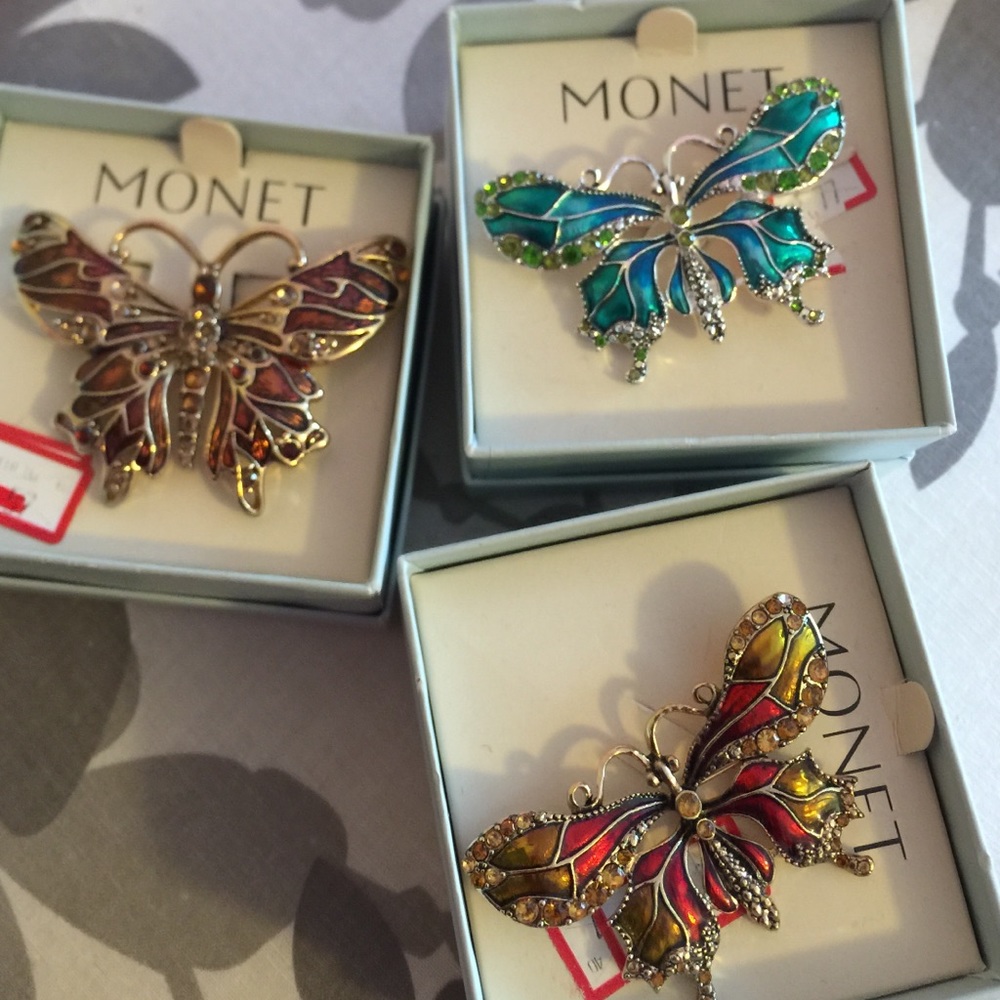 New!! MONET Butterfly Pins!!