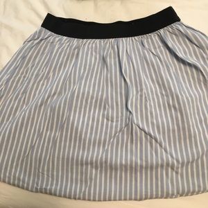 Abercrombie pinstriped skater skirt
