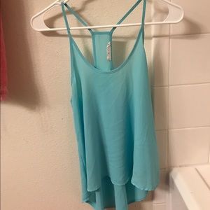 Light blue top!