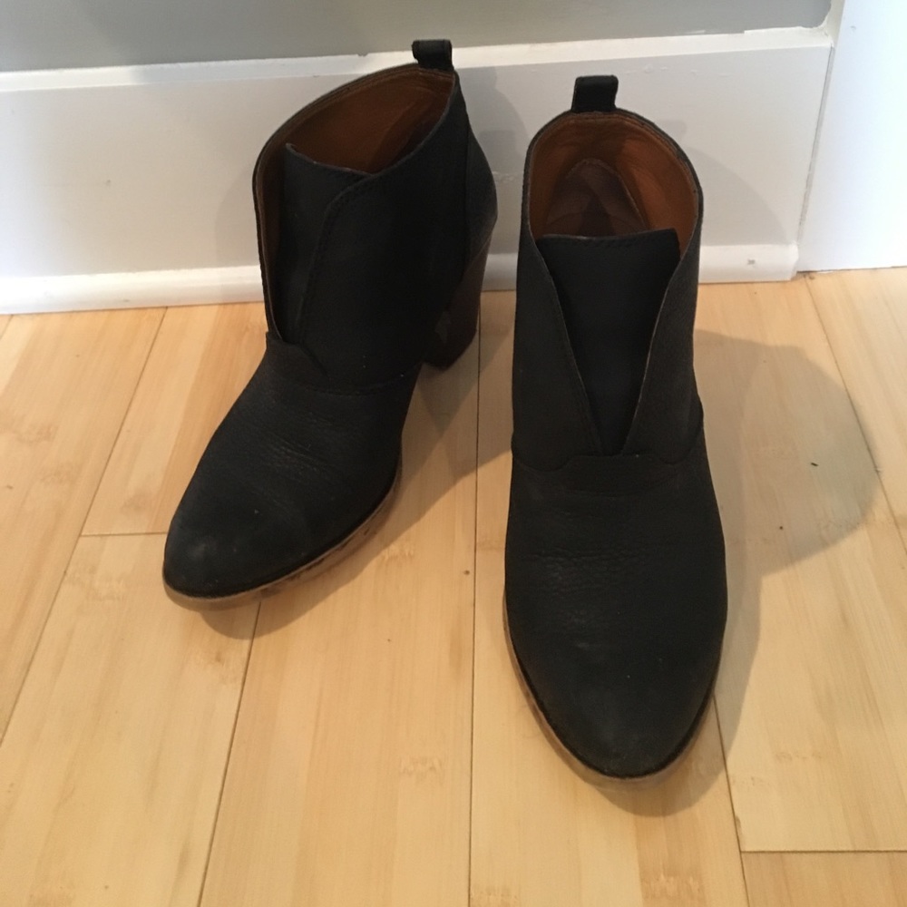 Lucky brand heeled black booties/ boots