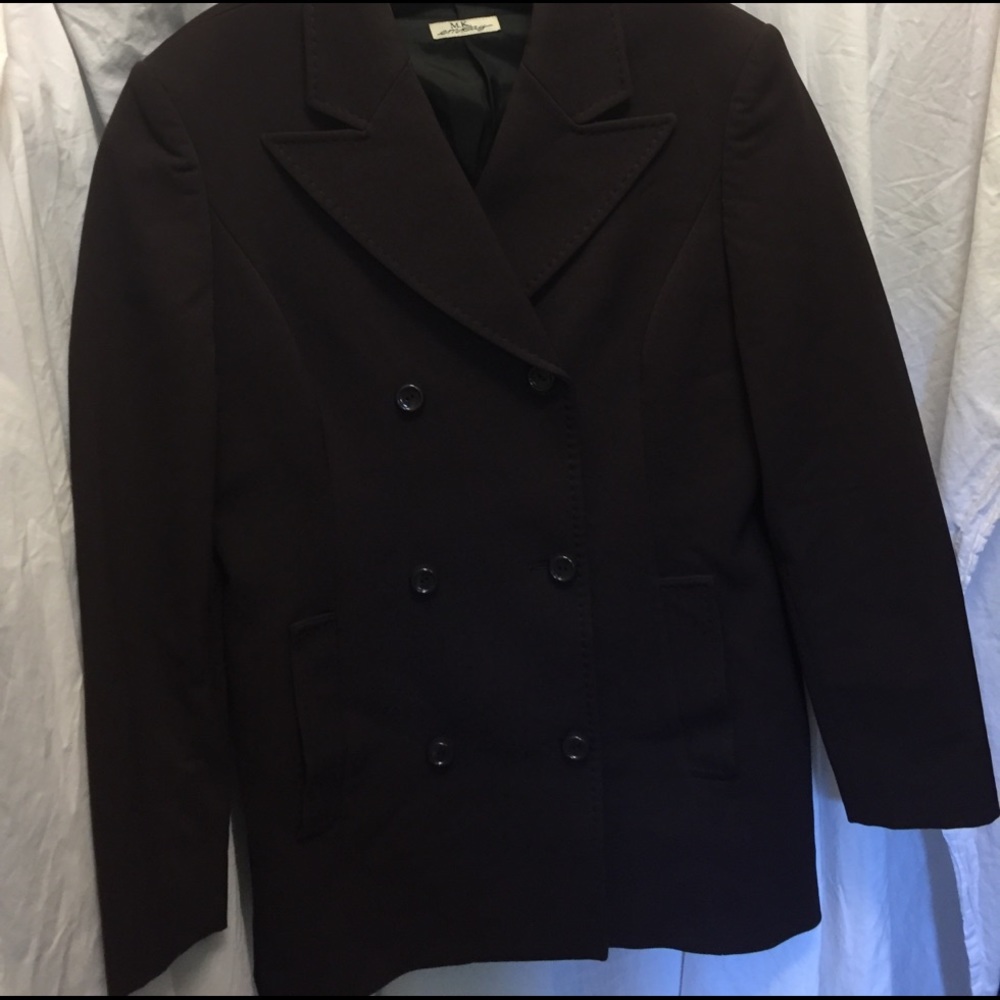 MK Maska microfiber dk purple dbl breasted blazer